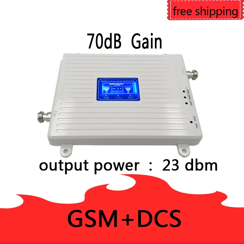 Усилитель сотового сигнала GSM 900 LTE 1800 2G 4G усилитель с двойным усилением 70 дБ