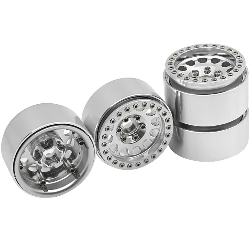 AXSPEED 1/2/4pcs 1.9 inch Metal Aluminum Alloy Beadlock Wheel Rims for Axial SCX10 90046 TRX-4 D90 RC4WD 1/10 RC Crawler Car | Игрушки и
