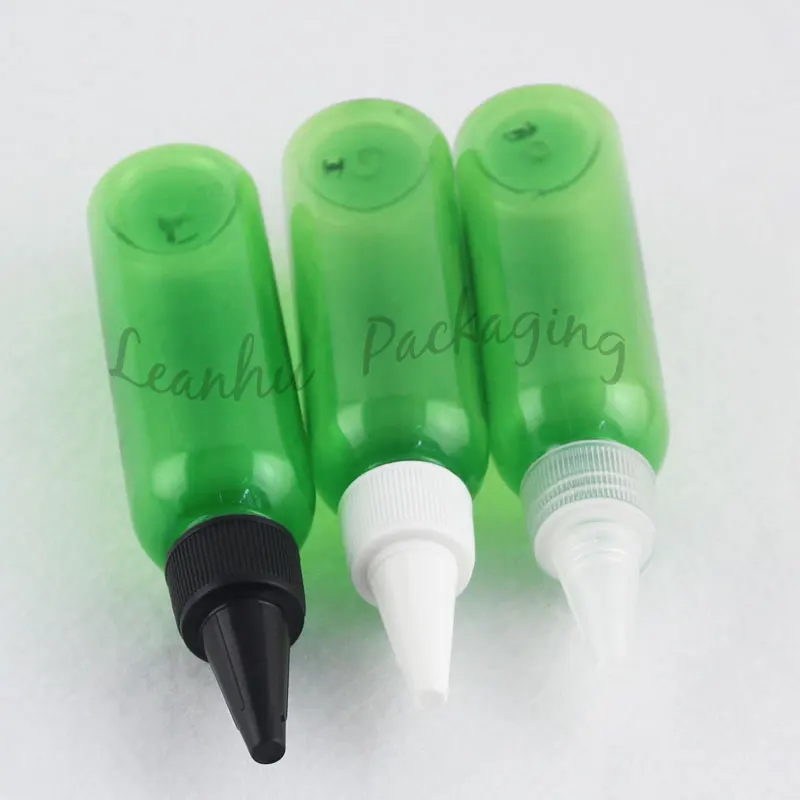 Зеленый пластиковый флакон для электронного джема 60 мл крема лосьона пустые