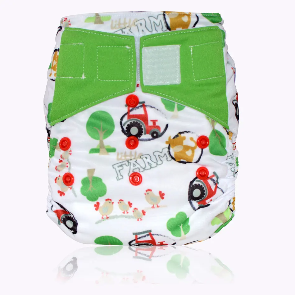 Miababy OS Night AIO-pa&ntilde;al de tela para beb&eacute;, de secado r&aacute;pido, de gamuza, AI2, ajustable-5