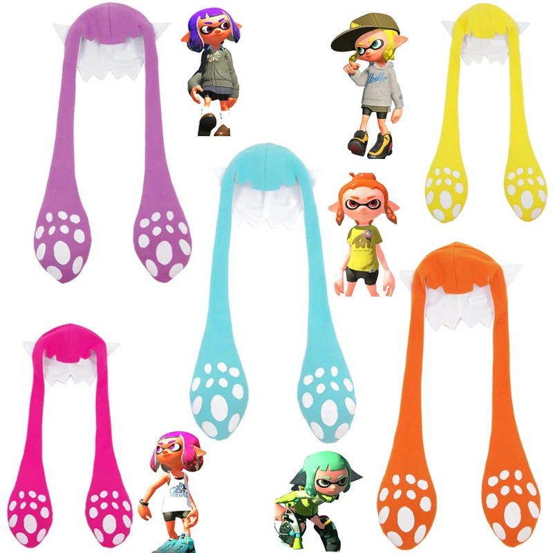 Splatoon 2 чернильный кальмар шапка для косплея вечерние Балаклавы забавные