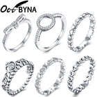 Классические фирменные кольца Octbyna для женщин, ювелирные изделия белого цвета с инкрустацией из фианита, кольцо для женщин, подарки на свадьбу, помолвку вечерние ринку