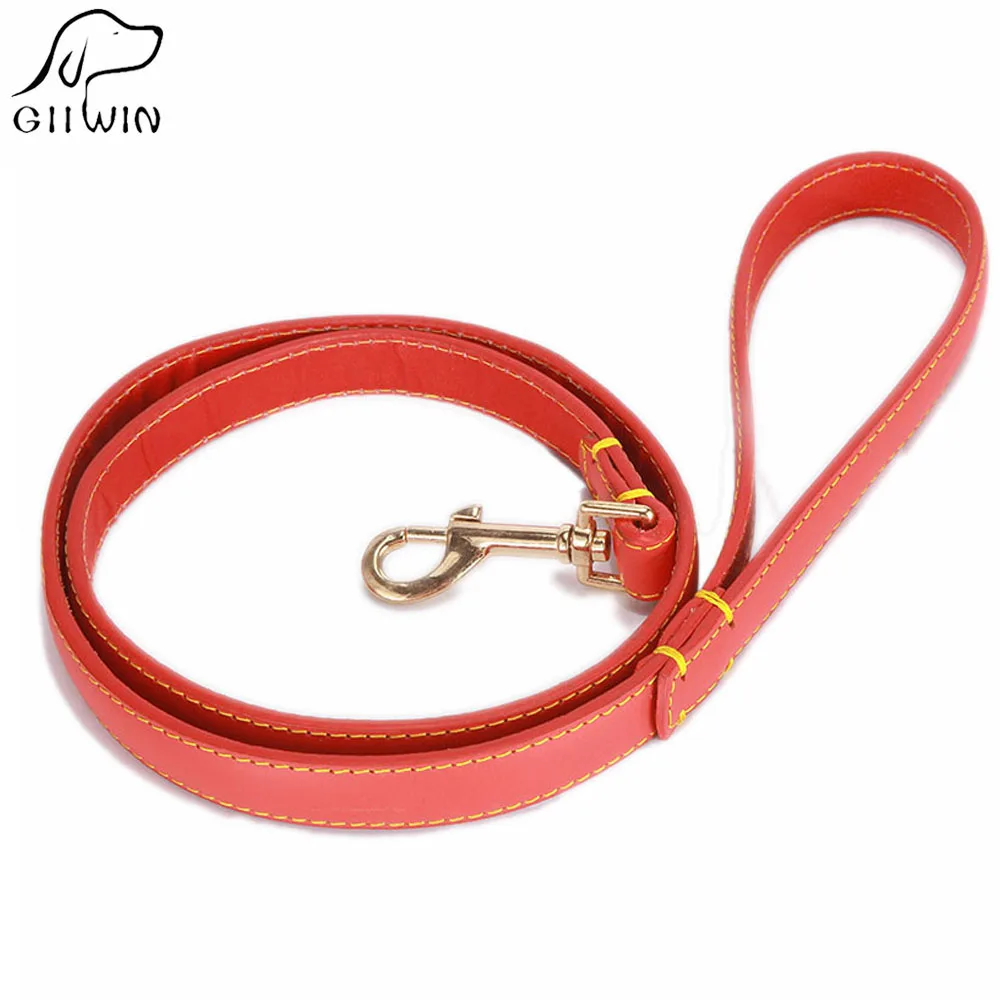 

[GIIWIN] Pet Dog Leash Genuine Leather Dog-leash for Small Dogs Training Leashes Collar Hook Pet Products YS0030