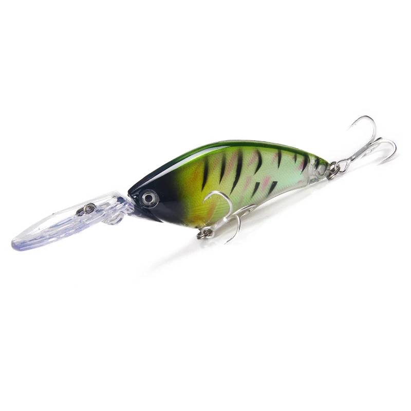 YTQHXY плавающие Глубокий Дайвинг Crankbait прикормы 17 8g/70 мм воблеры с 6 # качественные