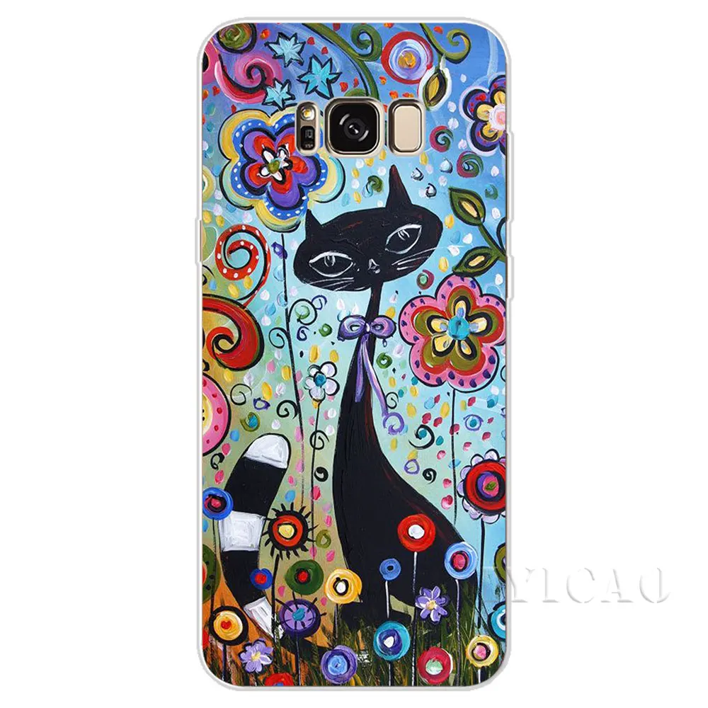 IYICAO изысканный и роскошный милый Кот Твердый чехол для Samsung Galaxy A3 A5 2015 2016 2017 A6 A7 A8 A9