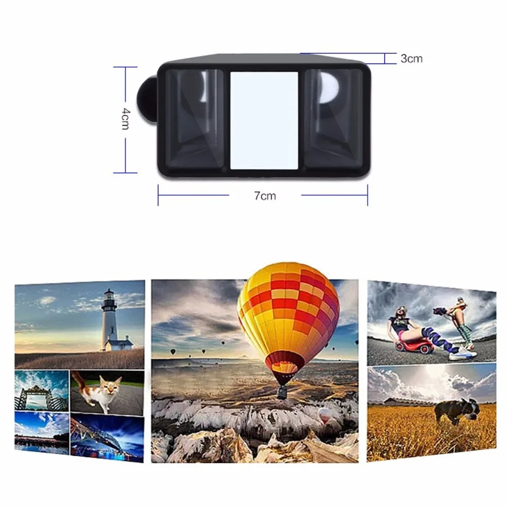 2019 новые универсальные 3D мини объективы для телефонов стереоскопические линзы Рыбий глаз iPhone 6/6s plus Samsung HTC|lens