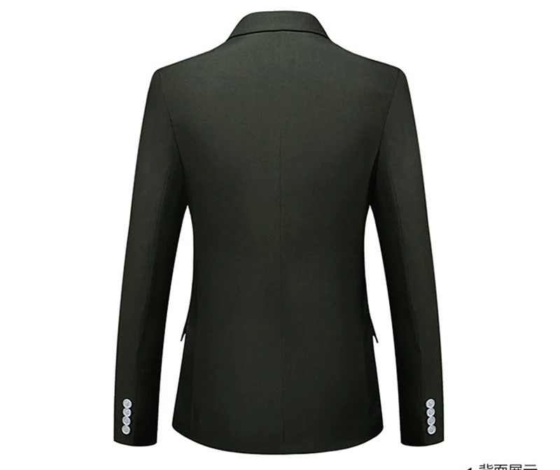 One Button Blazers Men Suits Luxury Solid Color Slim Fit Male Wedding Jacket Coat Plus Size M-4XL | Мужская одежда