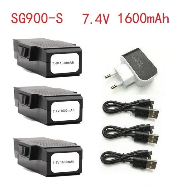 7 4 V 1600mAh литий-полимерный Батарея и зарядное устройство с 3 usb-портами для Зарядное