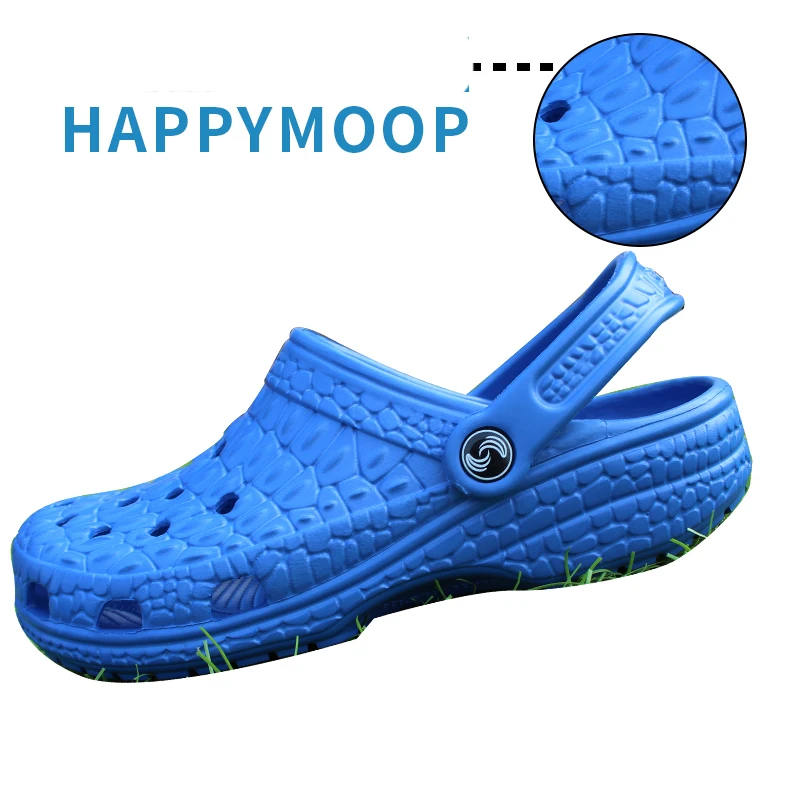 Повседневные мужские сабо без шнуровки водонепроницаемая обувь классические