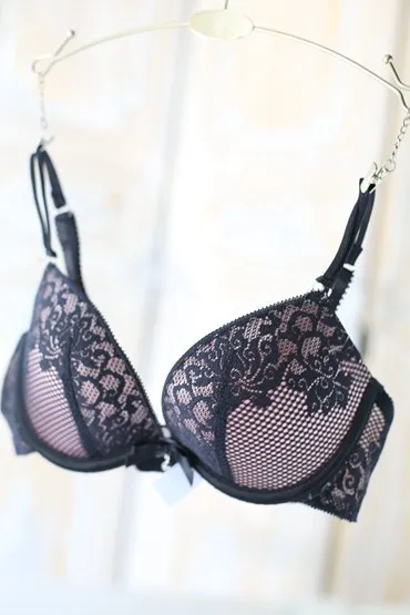 S56 модные удобные цветочный Кружево бантом Push Up Bra и Трусики для женщин комплект Для женщин пикантные Нижнее Бельё для девочек белье
