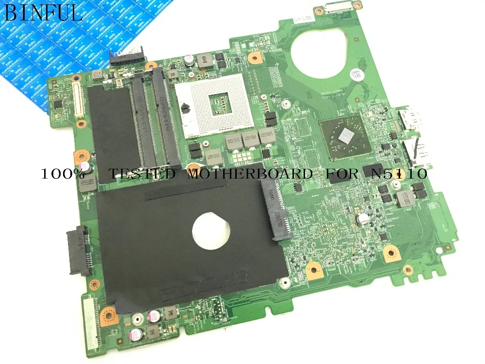 Материнская плата BiNFUL для ноутбука DELL INSPIRON N5110 с видеокартой (в наличии