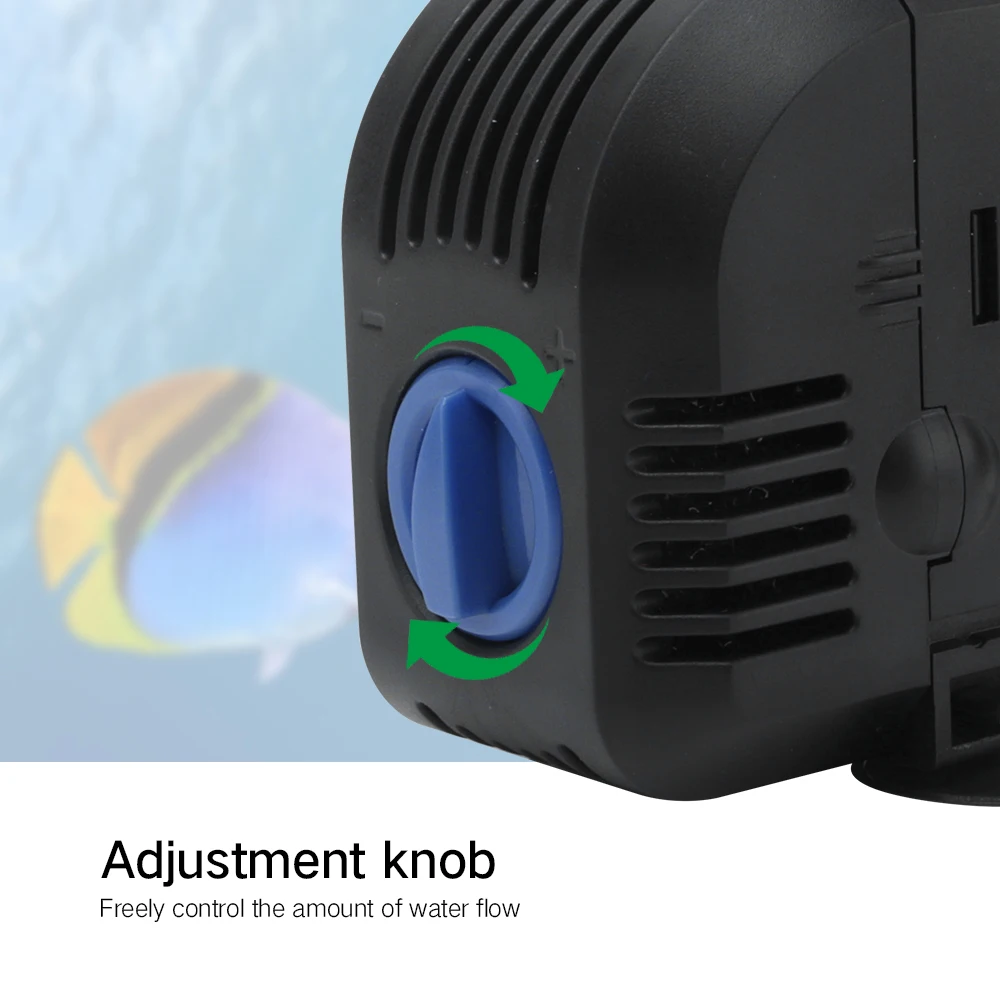220 В 20 Вт аквариумный фильтр насос для аквариума регулируемый Погружной водяной