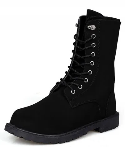 Fashion Winter Retro Combat Boots Boots 