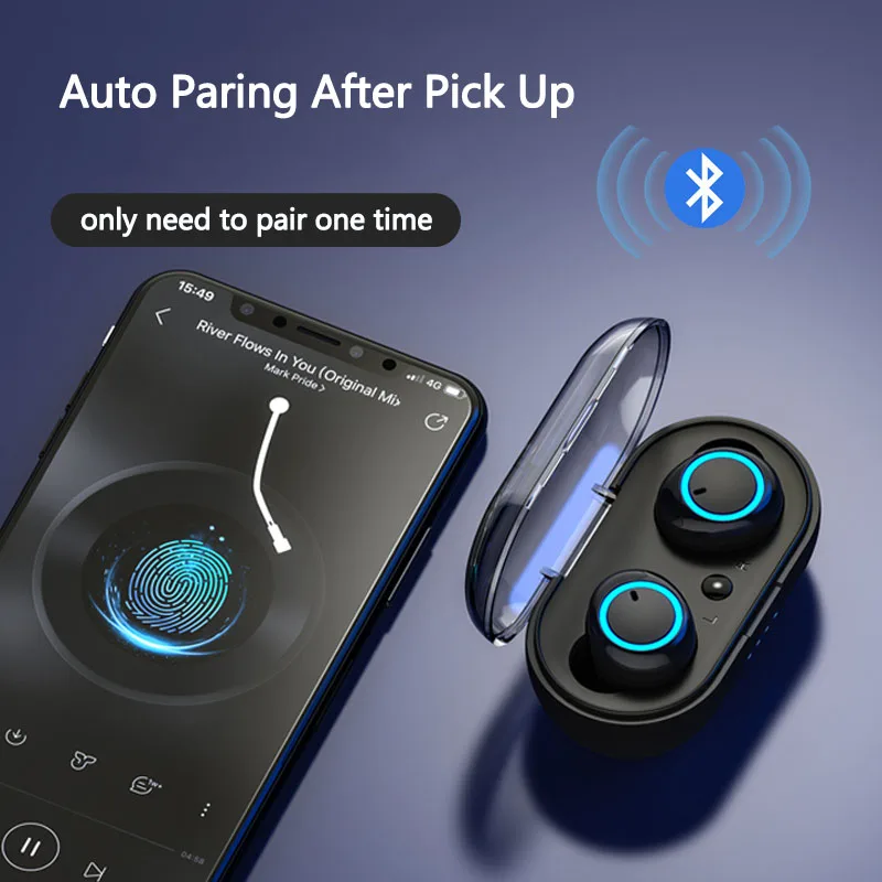 TWS беспроводные наушники для телефона Bluetooth Наушники 5 0 блютуз гарнитура bluetooth