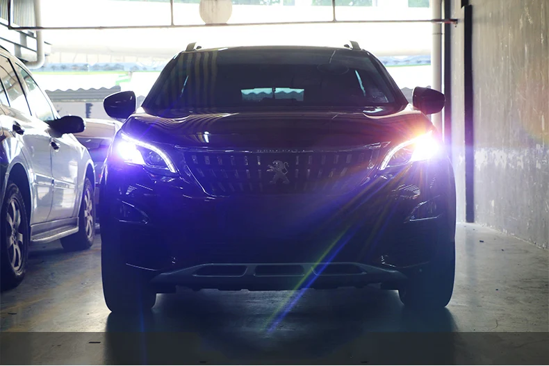 Высокое качество набор для автостайлинга для peugeot 3008 фары, светодиодные фары DRL Объектив двойной луч HID ксеноновые автомобильные аксессуары