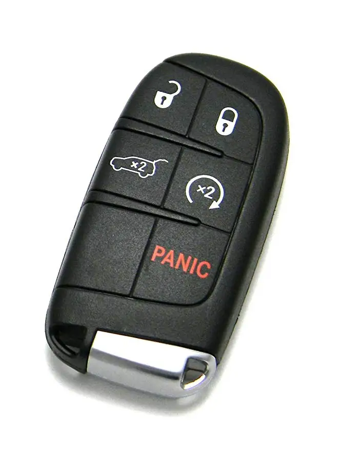 Keyecu OEM 5 Button Remote Prox Smart Key Fob Push To Start For Jeep Grand Cherokee 2014 2015 FCC ID:M3N-40821302 P/N: 68143505 |