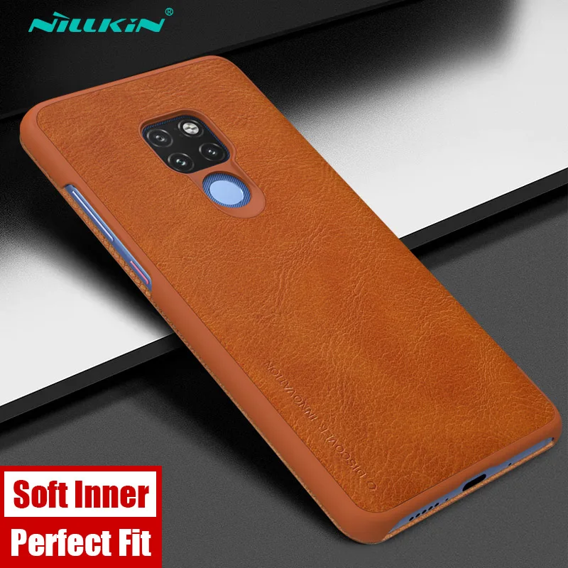 Чехол Nillkin Qin для Huawei Mate 20 кожаный чехол книжка Mate20 Роскошный деловой телефона Nilkin