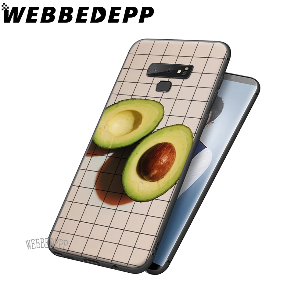 WEBBEDEPP фрукты зеленый авокадо Мягкий ТПУ чехол для Samsung Galaxy S6 S7 Edge S8 S9 S10 Plus S10e |