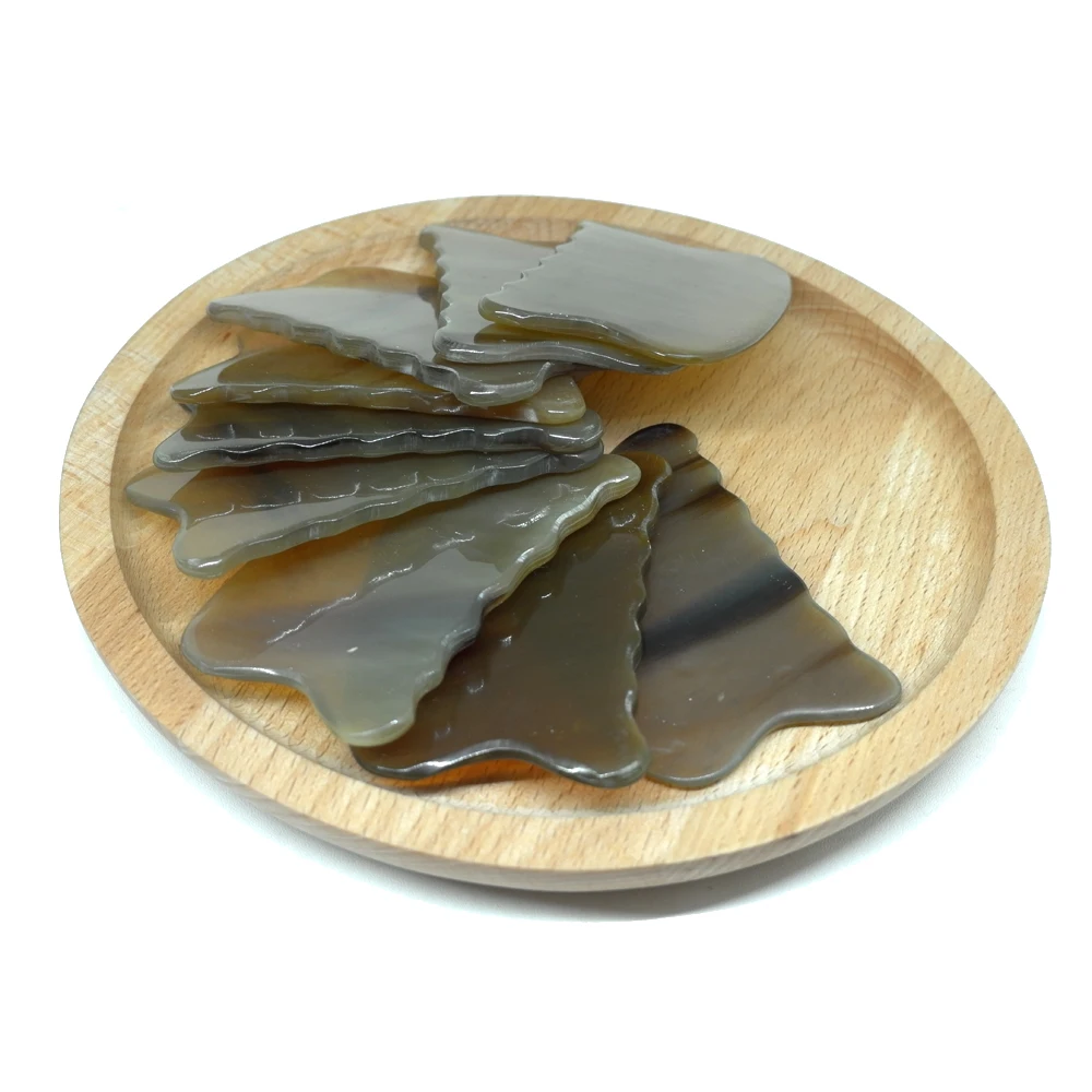 Gua Sha соскабливающий массажный инструмент массажер для тела Когтеточка Guasha доска спа буйвол скребок для лица забота о здоровье тела против морщин