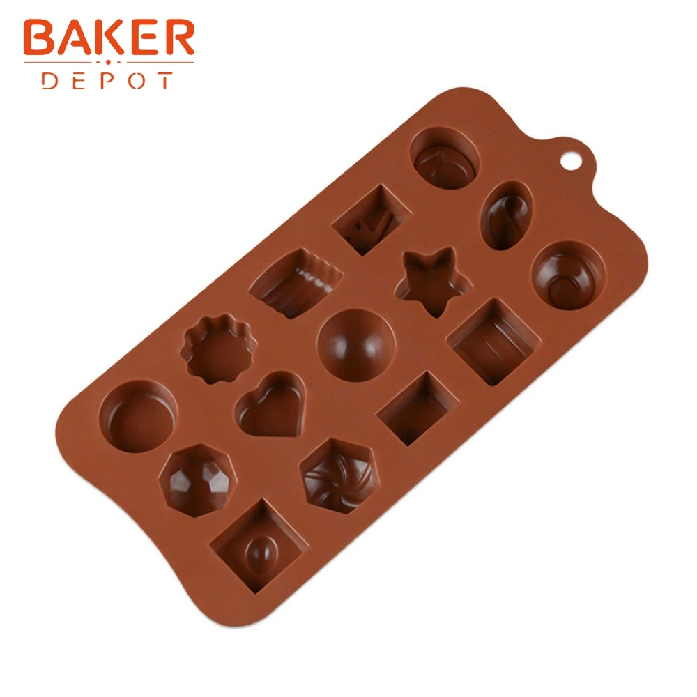 BAKER DEPOT силиконовая форма для шоколада выпечки Конфета Сладкая желе мыла льда