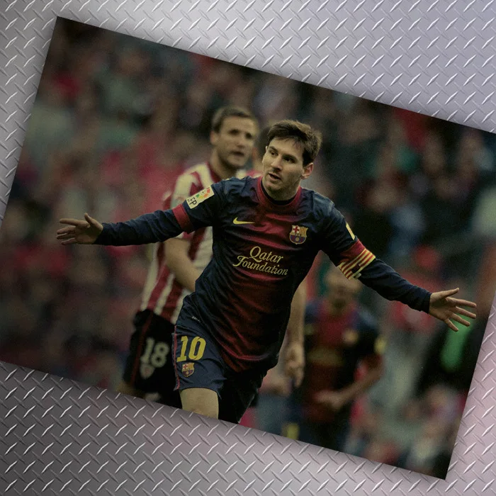 2015 Wall Decor Vinilos Paredes Brazilian Soccer Star For Lionel Messi Sports World Cup Kraft 51x36 Poster Vintage Greeting Card |