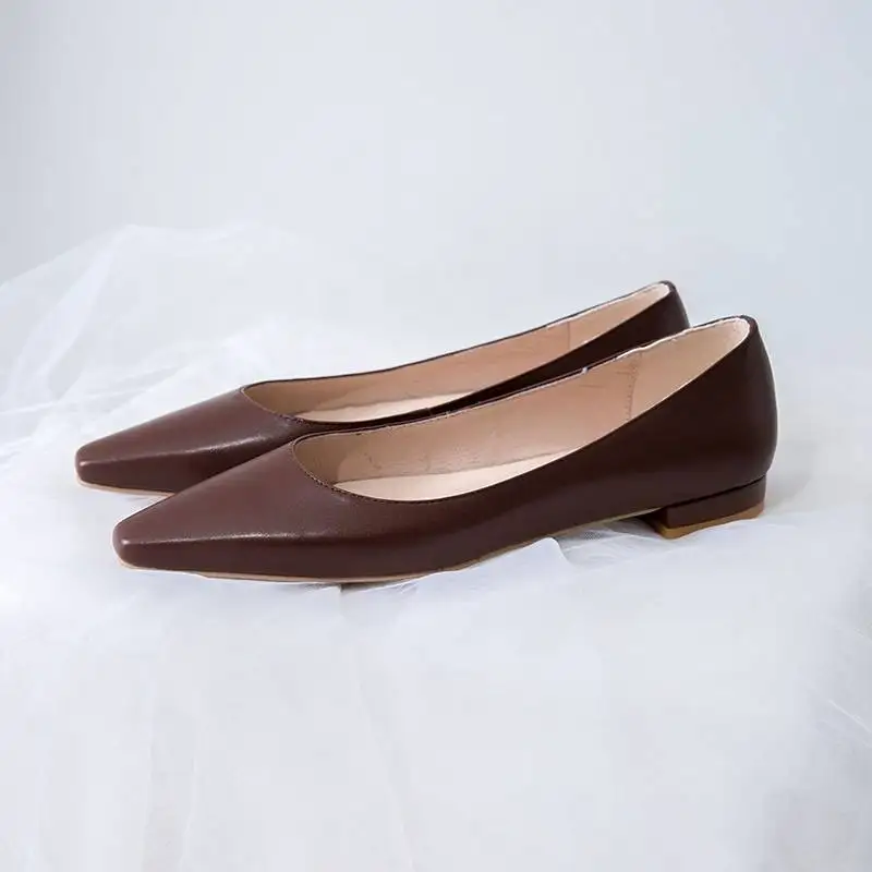 Бордовый New hand-sewn leather full grain leather vintage pregnant woman loafers slip on suqare toe driving comfortable grandma shoes L05 - Цвет: Бордовый