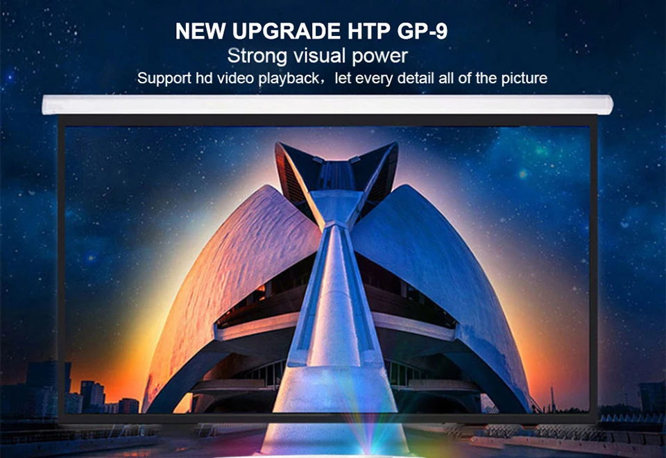 Poner Saund GP-9 мини светодиодный проектор 3D мультимедийный проектор Full HD домашний кинотеатр проектор видео Портативный кинотеатр proyector GP9