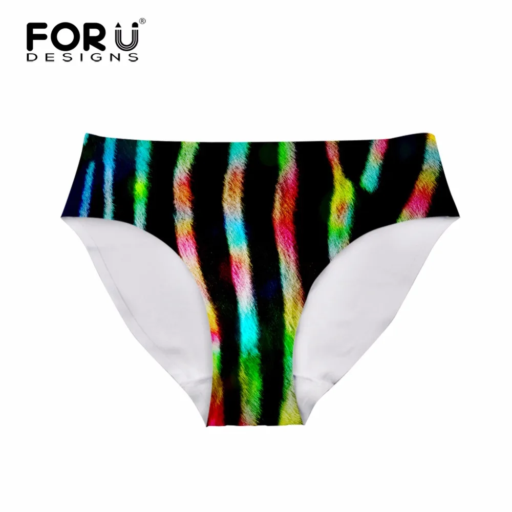FORUDESIGNS новинка яркие полосатые трусики для женщин женские сексуальные дышащее