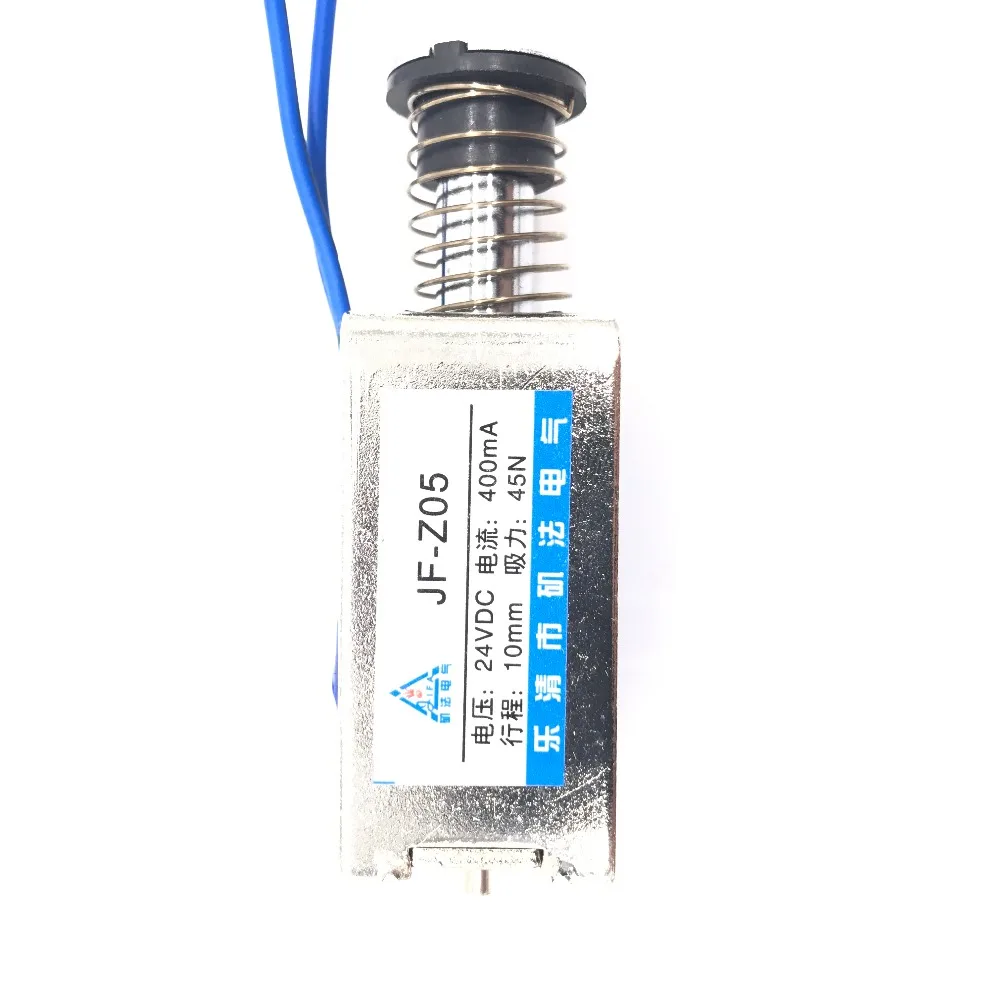 Тянуть тип JF Z05 DC 6V 12V 24V линейный Электромагнит 400mA Force 45N Путешествия 10 мм|travel| |