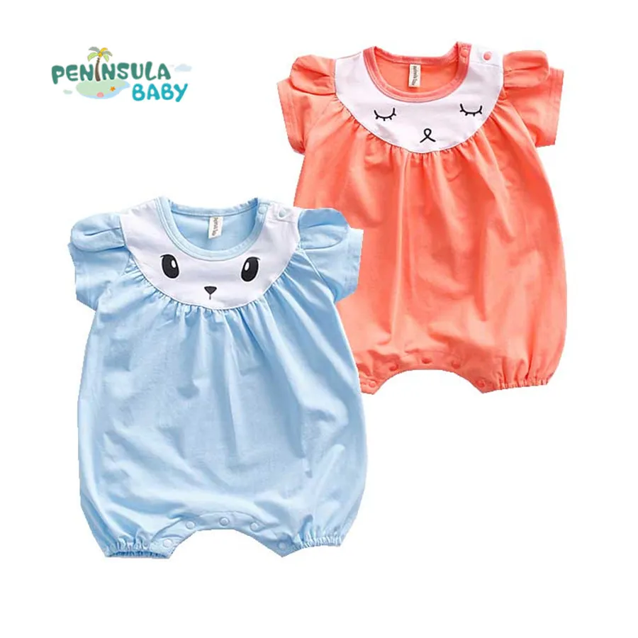 Детские Обувь для девочек комбинезон летние милые короткий рукав Комбинезоны