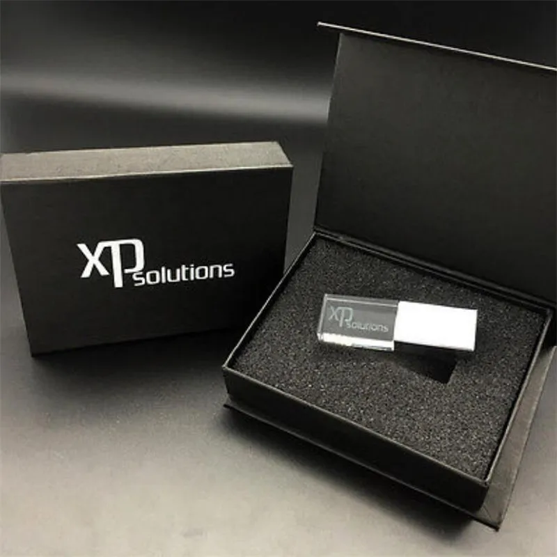 20 штук много Бесплатная пользовательские 3D Логотип Кристалл Стекло металла USB 2 0 4