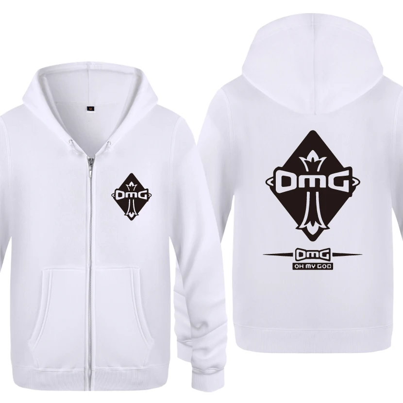 

OMG OH MY GOD Game Sweatshirts Men 2018 Mens Zipper Hooded Fleece Hoodies Cardigans