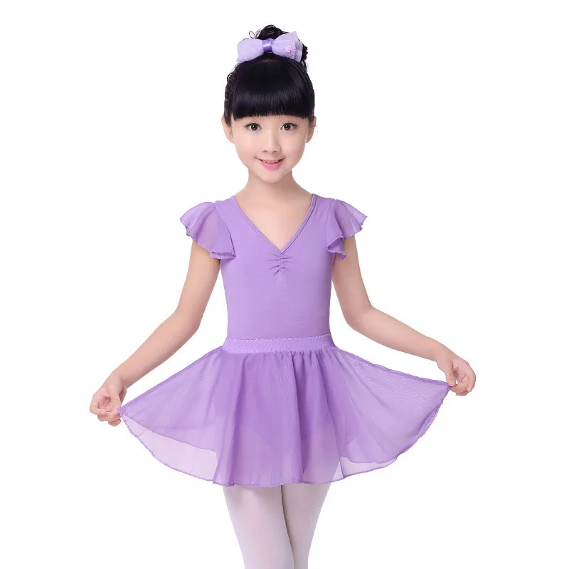 Фото Girl and adult Joint ballet Dance Exercise leotard skirt Children's V-collar Chiffon flutter Sleeve Clothes costume JQ-295 Girl and adult Joint ballet Dance Exercise leotard skirt Children's V-collar Chiffon flutter Sleeve Clothes costume JQ-295