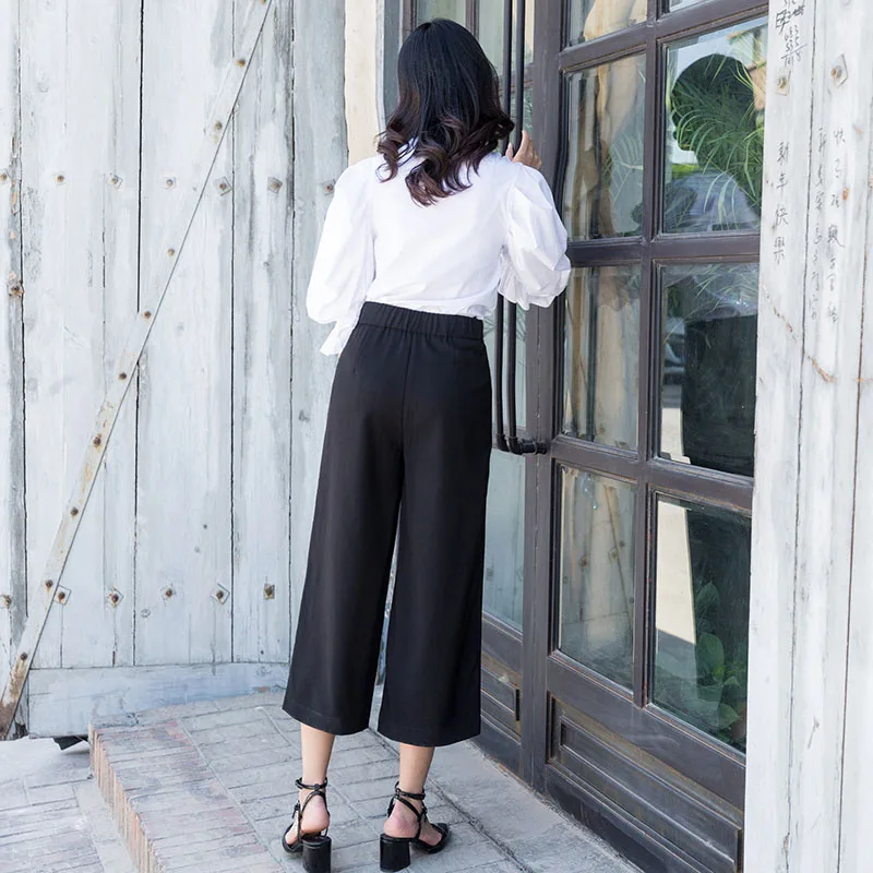 YERAD 2019 весенние модные широкие брюки свободная повседневная женская одежда Длина