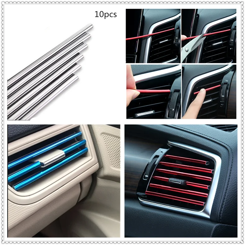 Решетка вентиляционного отверстия автомобиля обод Выходная Декоративная полоса