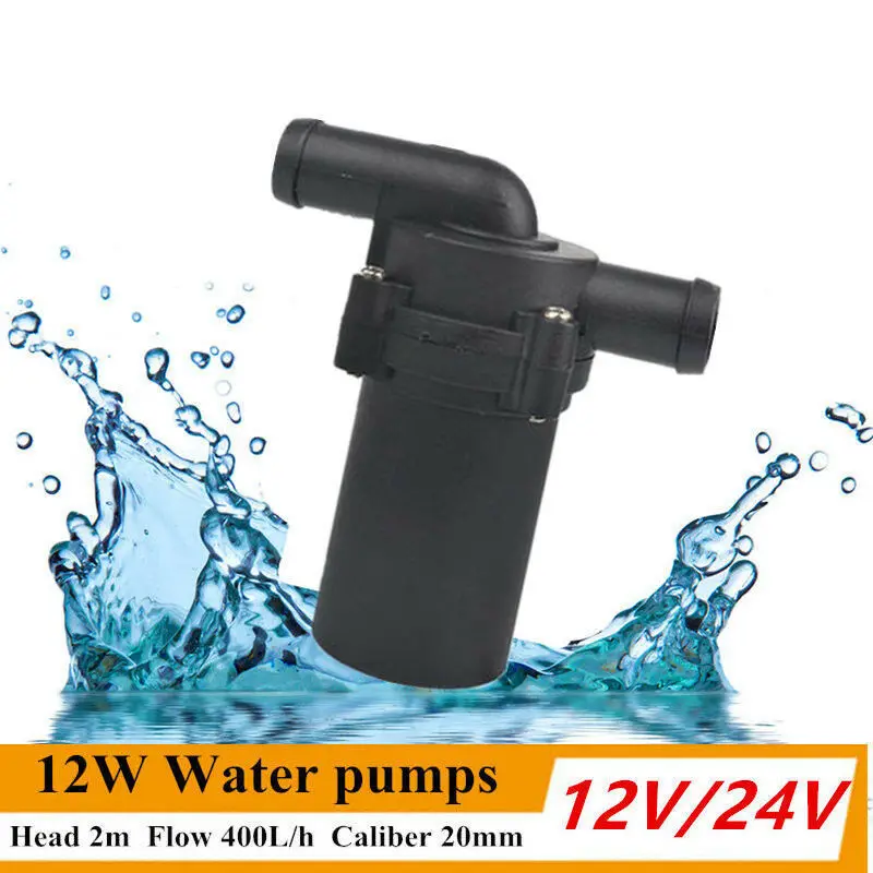 

12V 24V 12W Car Water Pumps Automatic Strengthen A/C Heating Accelerate Water Circulation Pump Winter Auto Heat A/C Temp