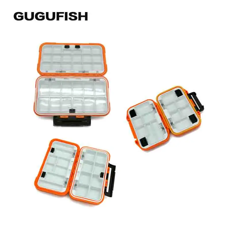 GUGUFISH High Quality Plastic Fishing Tackle Box 30 Compartments Lure Double Layer Accessories | Спорт и развлечения