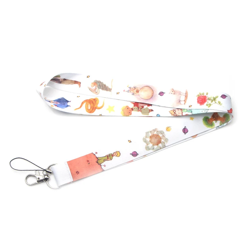 1 L3459 Le Petit Prince шейный ремешок шнурок для ключей ID карта телефон ремни USB бейдж держатель DIY шейный ремень висячий канат Lariat Lanyards - Окраска металла: 1
