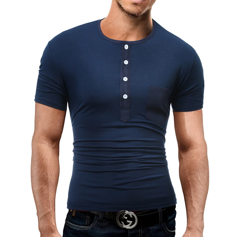 Мужская однотонная приталенная рубашка поло с круглым вырезом|polo shirt brand men|polo menpolo