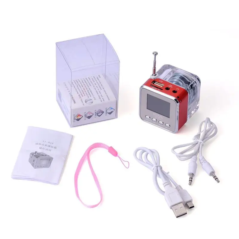 Nizhi TT 028 мини usb MicroSD карта fm радио ЖК дисплей динамик музыкальный mp3