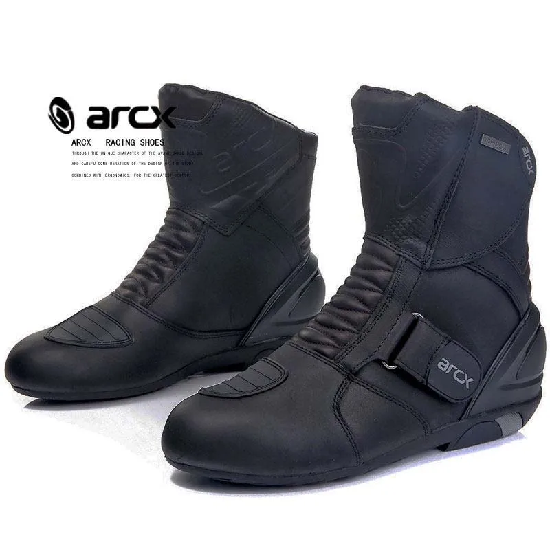 Мужские мотоциклетные сапоги ARCX водонепроницаемые уличные из натуральной