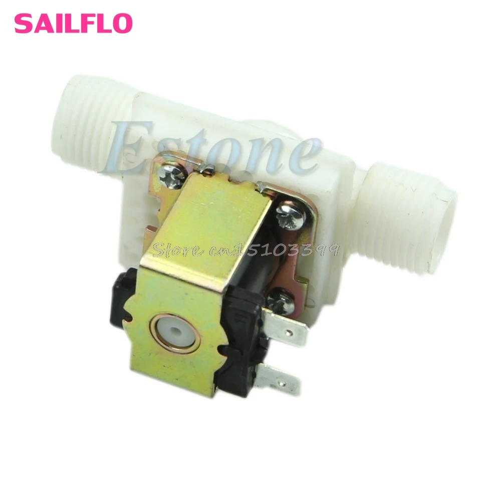 

Electric Solenoid Valve Magnetic N/C Water Air Inlet Flow Switch 1/2" DC 24V Drop Ship