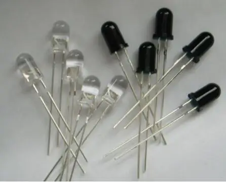 

10pairs through hole 5mm infrared led diode and receiver for repair etc