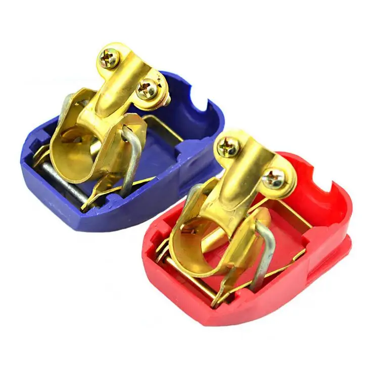 Brass+ABS Quick Release Battery Terminal Clamp for Car / Boat / Motorhome - Red + Deep Blue