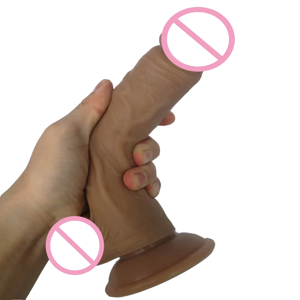 Двухслойный пенис HOWOSEX реалистичный фаллоимитатор с сильной присоской продукт