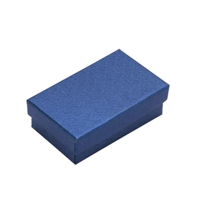 Dark Blue 24 шт., Пользовательский логотип шкатулка 7x9x2,7 см Подарочная коробка для ожерелья/сережек/колец упаковка подарочная коробка для ювелирных изделий Витрины - Цвет: Dark Blue