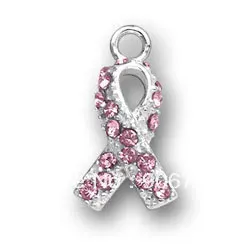 10 шт. в партии Серебряная розовая кристальная лента с камнями очаровательные