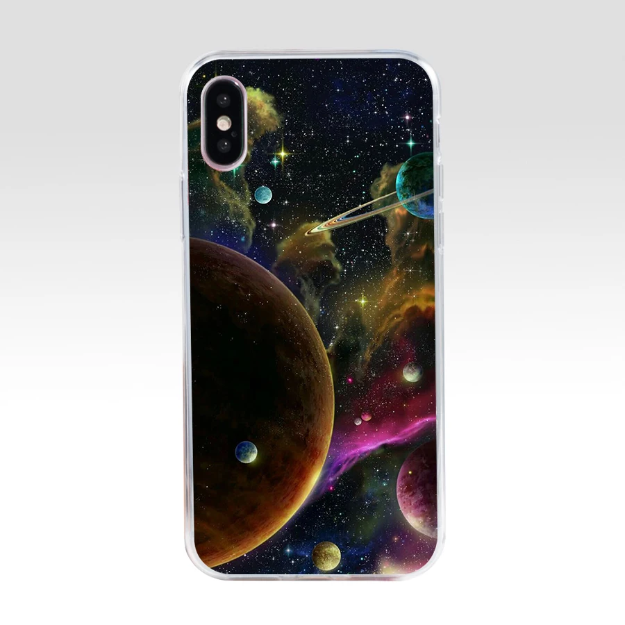 50AQ Art Star Tree Sky Space Мягкий Силиконовый ТПУ чехол для телефона iphone 5 5s se X XR XS Max |