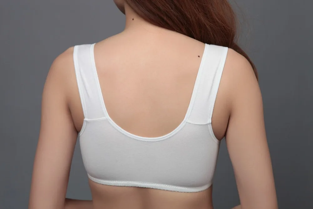 Без подкладки застежка спереди 5 крючков и глаз тонкая чашка Летний стиль хлопок