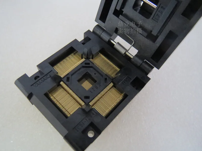 Раскладушка LQFP128 TQFP128 QFP128 IC51 1284 1702 YAMAICHI IC адаптер для горения испытательное